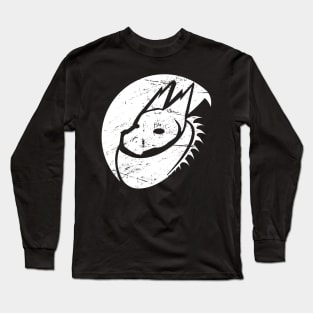 Distressed Fantasy Dragon Icon Long Sleeve T-Shirt